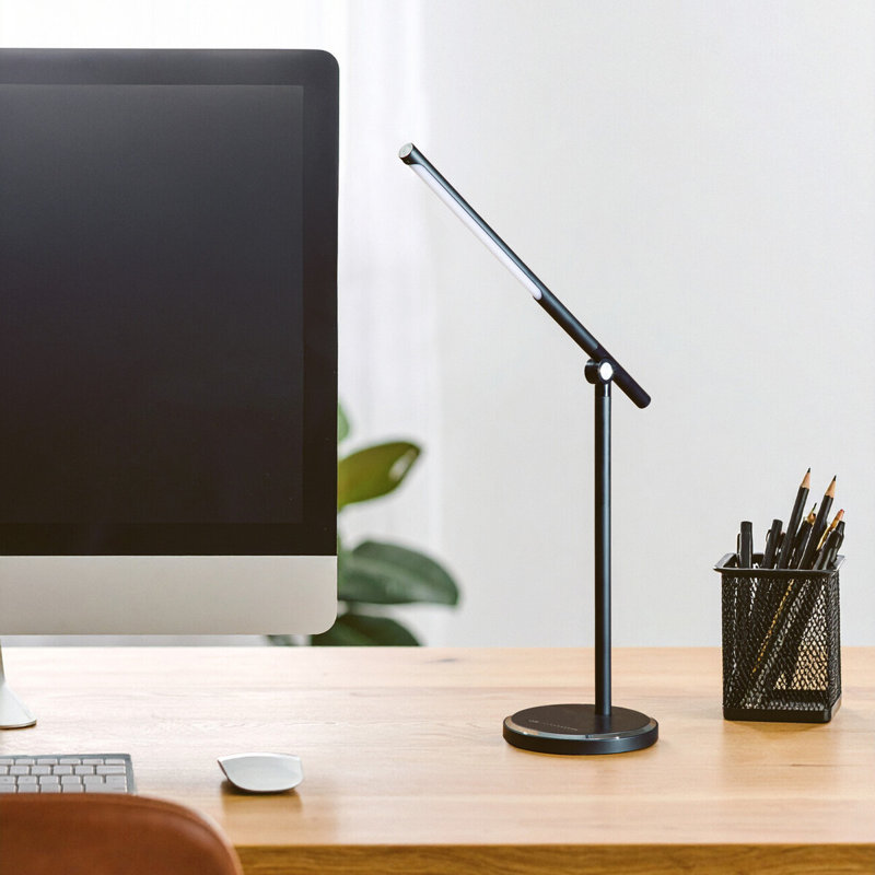 Salia Metal Desk Lamp, Black