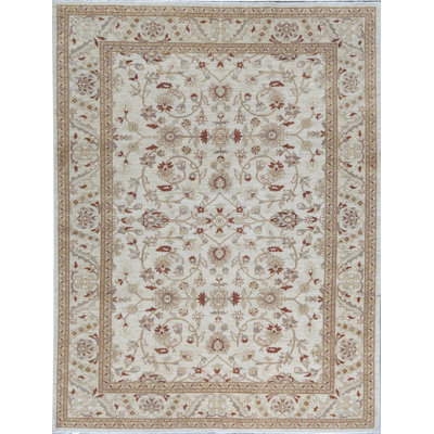 Hand-Knotted High-Quality Gray and Brown Area Rug