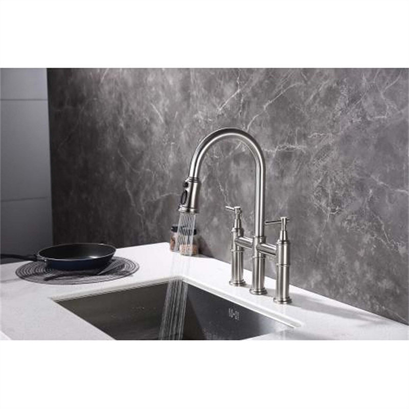 Red Cloud Pull Down Kitchen Faucet, Brushed Nickel