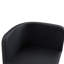 Ensemble de table de salle à manger 7 pièces avec 6 chaises en polyuréthane noir, table de cuisine rectangulaire à deux tons noir et grain de bois (planche de triamine), ensemble de mobilier de salle à manger moderne pour petit espace, appartement, restaurant-129226119-129226118