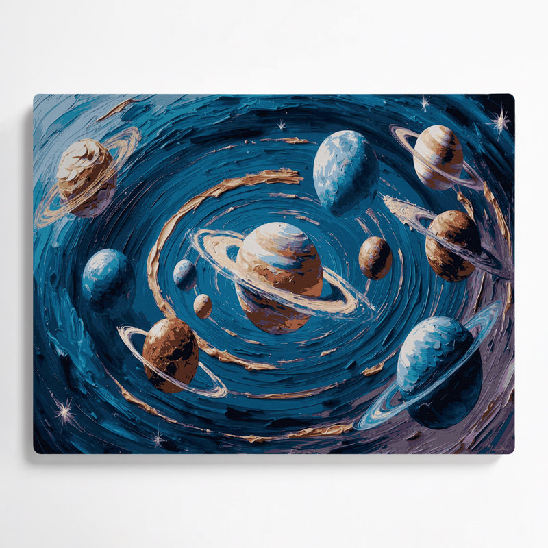 Art mural en métal gris Sci Fi