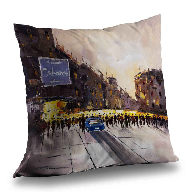 Ready for the show - Car Places poly twill throw pillow insert