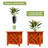  Lattice Planter Box 2-Pack, Terracotta-367224041
