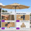 Parasol de table semi-automatique pour l'extérieur-729573492-729573503