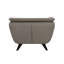 Chaise en lin brun Nayeli-609291289