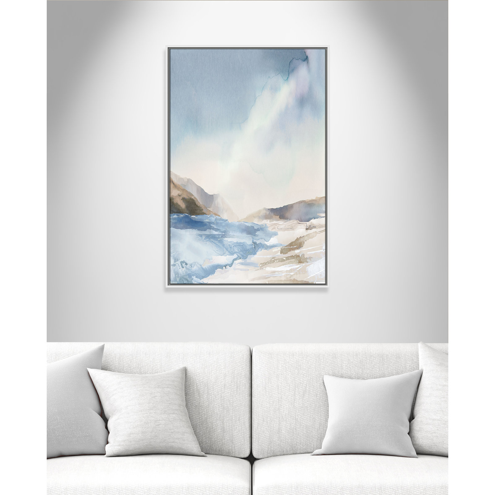Coralie "Mystic Shores" Print, 37.5" H x 25.5" W, White