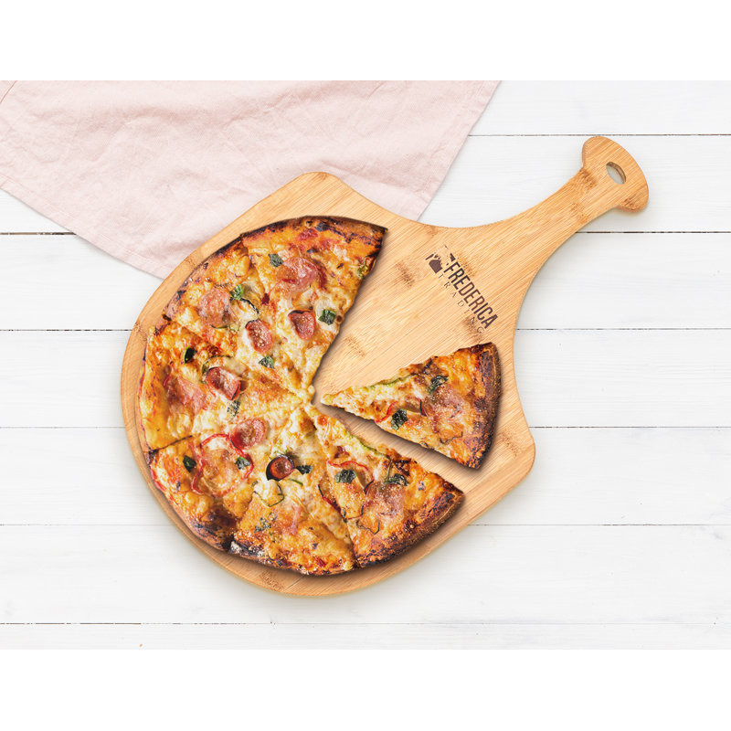 Frederica Trading Large Natural Bamboo Pizza Peel Paddle
