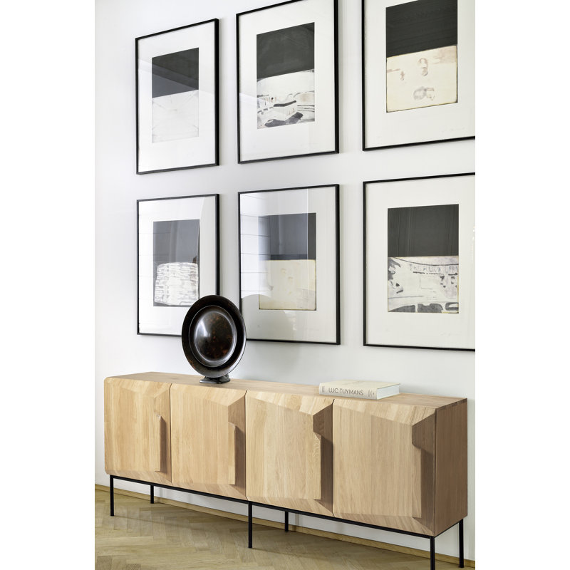Stairs 78.7'' W Solid Wood Sideboard