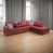 Red Faux Leather