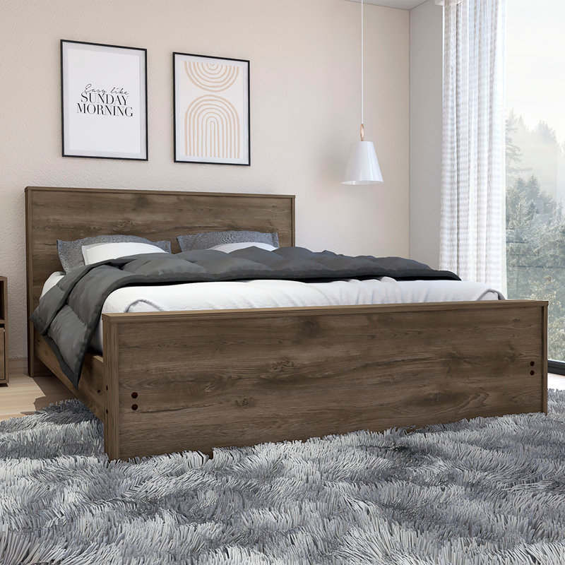 Galanto Platform Bed Base With Headboard