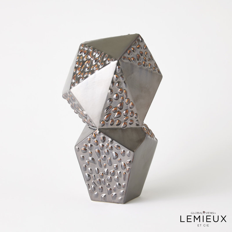 Les Facettes Sculpture, Matte Antique Bronze