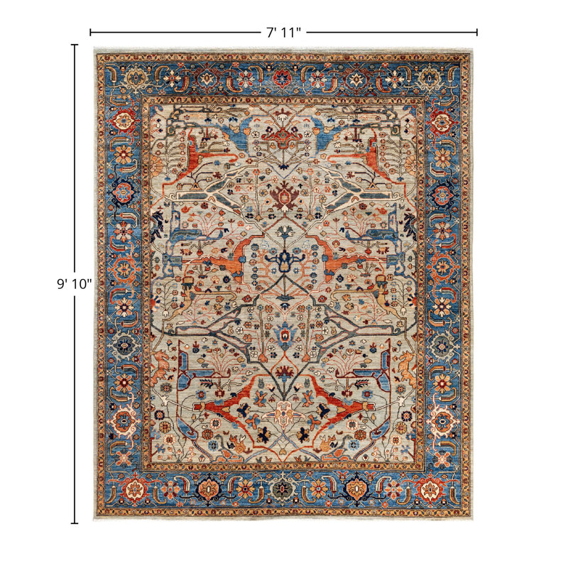 Serapi One-of-a-Kind 7' 11" X 9' 10" Hand Knotted Area Rug
