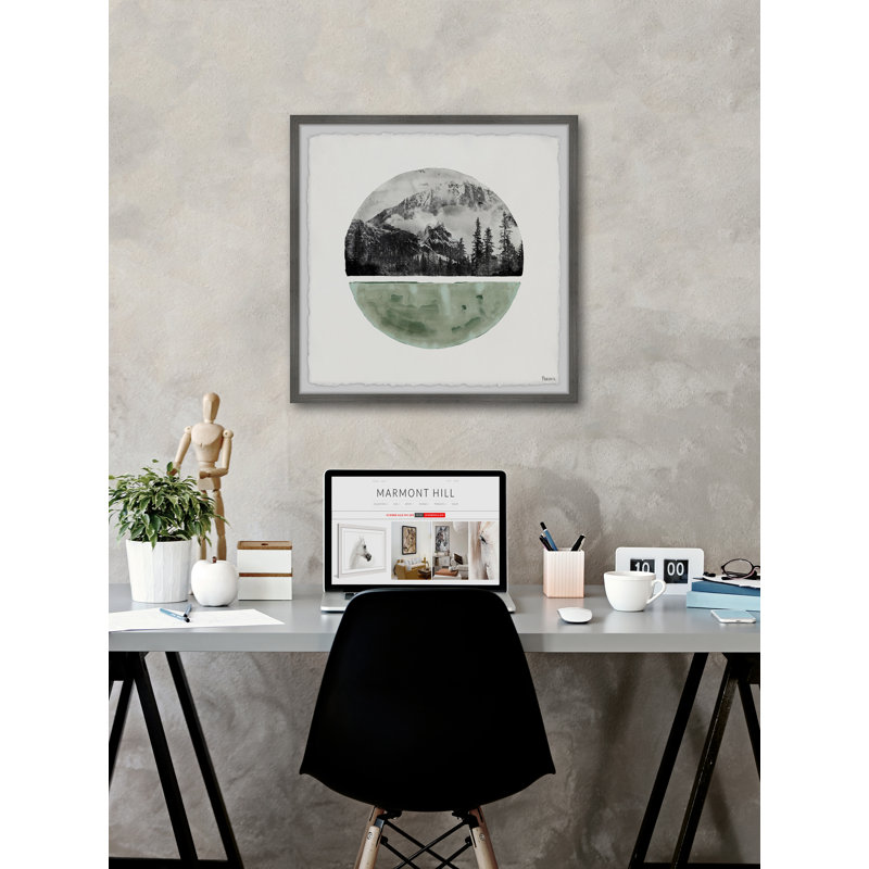 « green cold mountain », impression encadrée, H 32 po x l 32 po x P 1,5 po