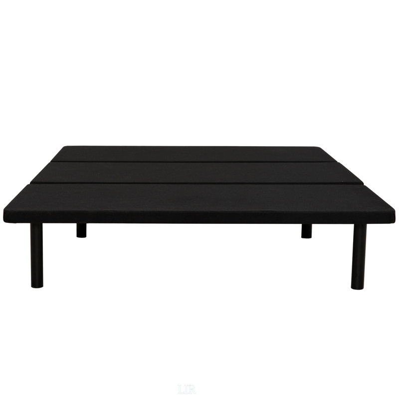 Élégante base de lit tapissier plateforme avec structure en métal durable et grand rangement, parfaite pour les chambres à coucher modernes.