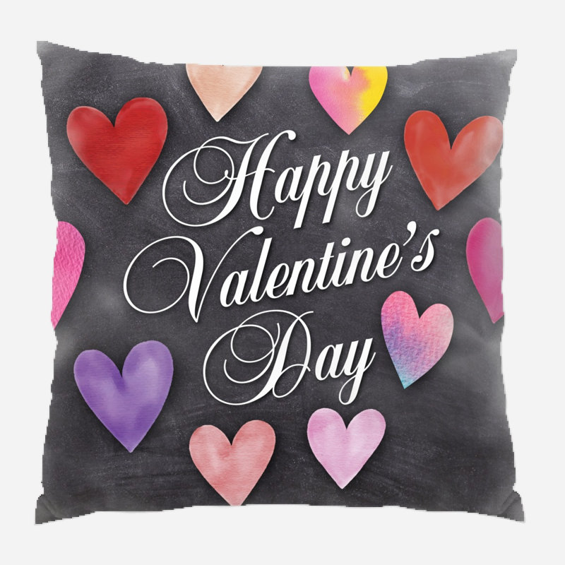 Coussin love Ukee, Microsuède, Intérieur