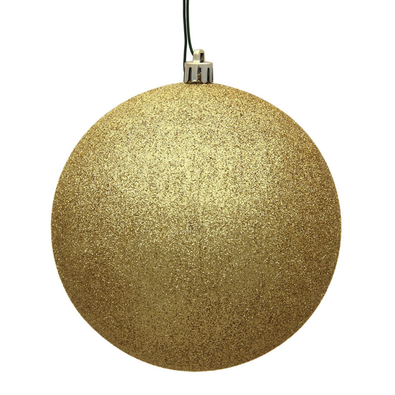 Holiday Décor Ball Ornament, 3" H x 3" W x 3" D, Juniper Green Shiny
