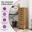 Commode à 8 tiroirs avec roulettes Jennarose-859720671