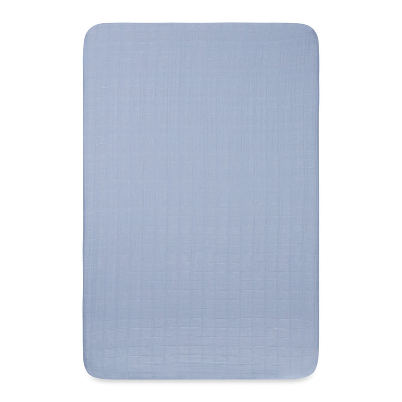 Dewdrop Muslin Mini Crib Sheet