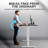 Uncaged Ergonomics Rise Up 48" x 30" Dual-Motor Electric Standing Desk - Height Adjustable Sit-Stand Desk with Memory Presets, Black Bamboo Top, White Frame-1857793951-1820095520