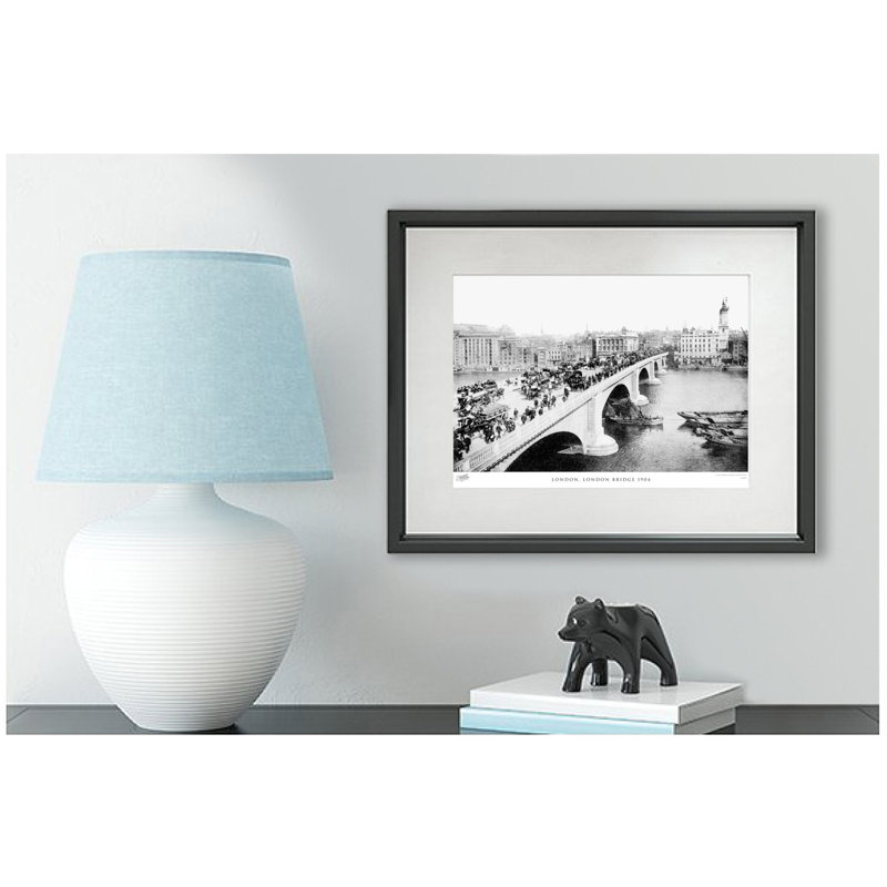 London, London Bridge 1904 by Francis Frith - Single Picture Frame Print, 40cm H x 50cm W x 2.3cm D