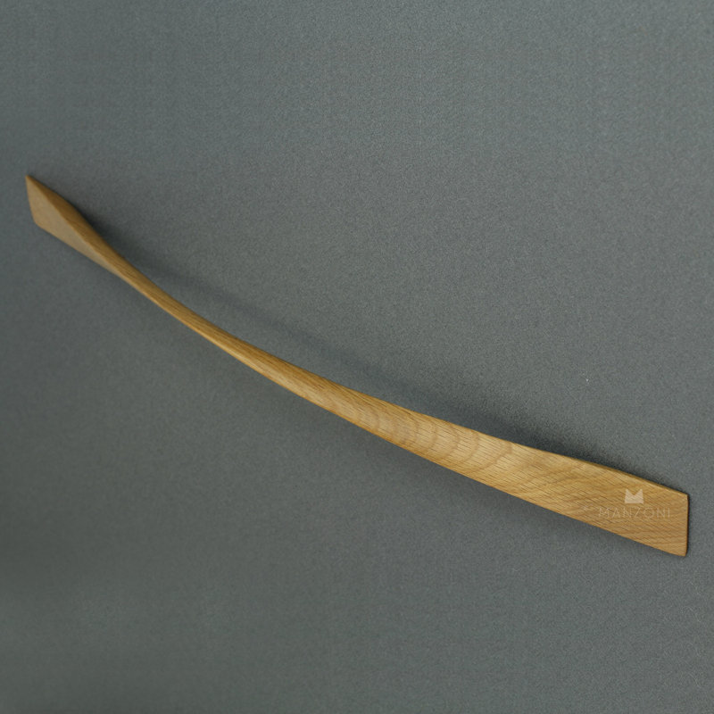 Designer Wood 8 13/16'' Center to Center Arch Pull, Oak, 12 5/8"