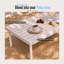 Ensemble de conversation modulaire en aluminium pour 3 personnes avec coussins