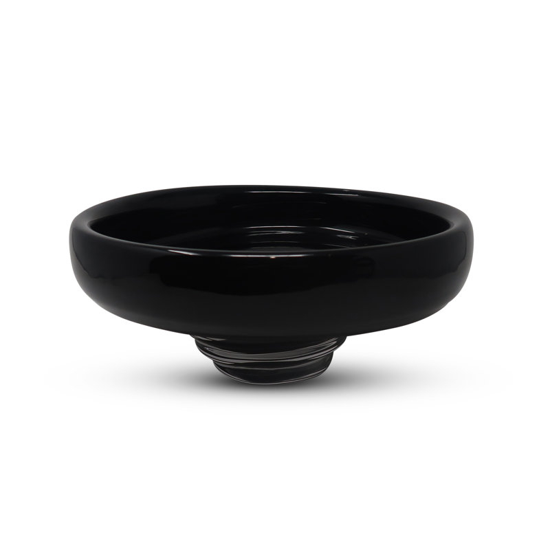 Centre de table en verre noir 10,75 po