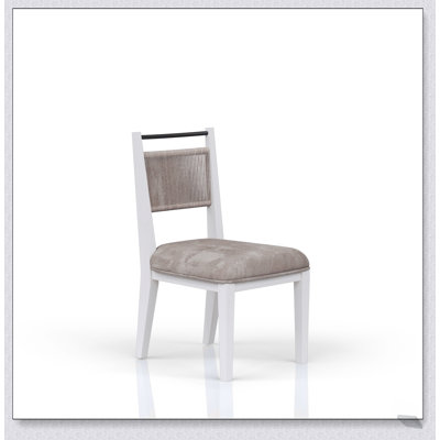 Chaise confortable à dossier en corde avec tissu en polyester élégant pour la détente et la vie moderne