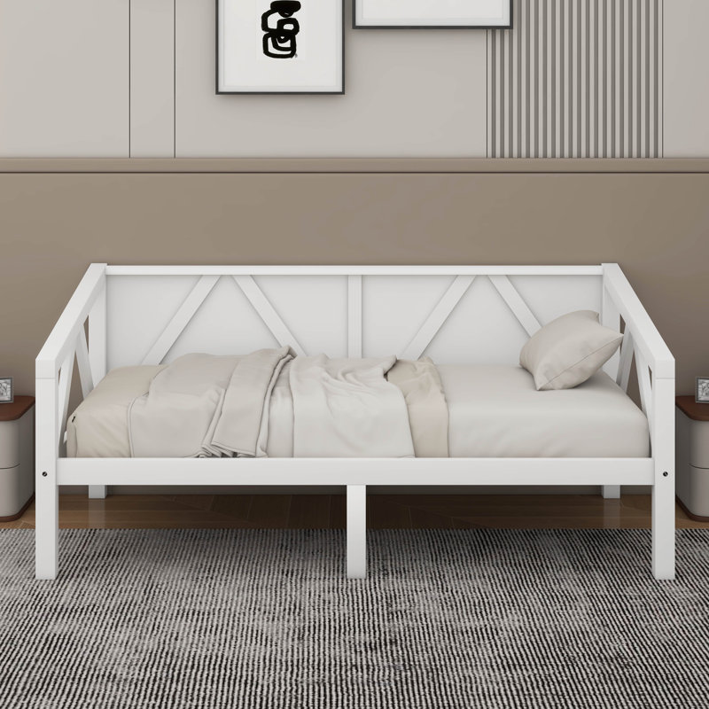 Lit de jour, Lit simple, White