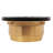 4-1/4" Square Grate Shower Drain Cover with 2" Brass Drain Pipe-21698874