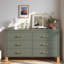 Commode double 6 tiroirs en bois robuste-1367436721