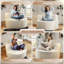 Fauteuil d'appoint rond surdimensionné et sans dossier-369695287