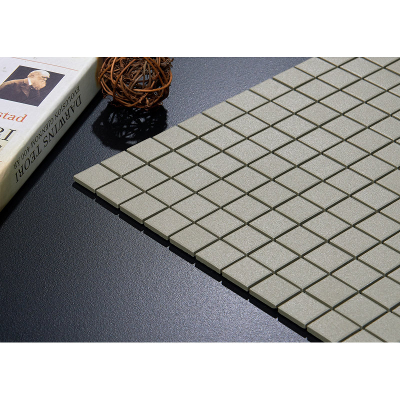 Urban 1" x 1" Unglazed Porcelain Mosaic Tile, Gray