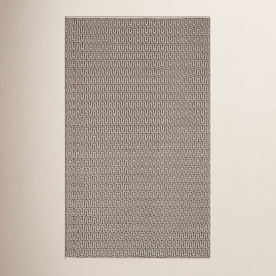 Bradshaw Grey Ivory Hand-Woven Cotton Rug