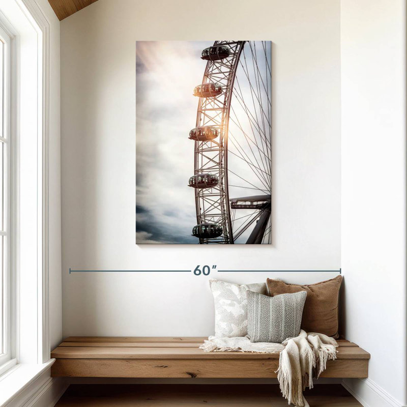 Aime London Eye Sunset, 45" H x 30" W