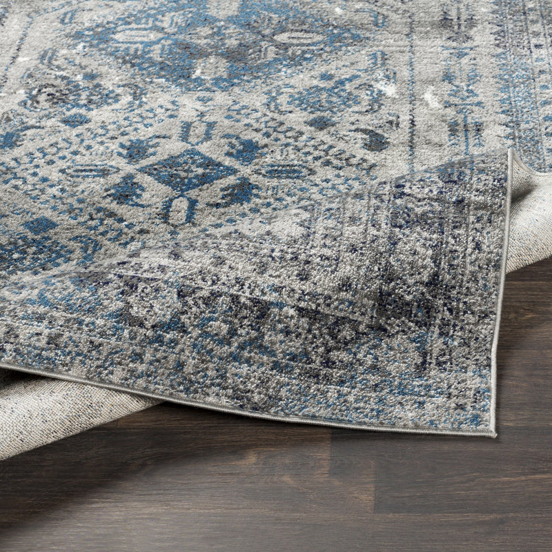 Fitz Oriental Royal Blue  Area Rug, Rectangle 5'3" x 7'3"