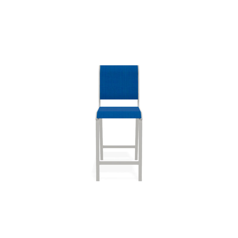 Tabouret de bar 26 po Holna, Neige texturée, Bleu pacifique 28D
