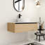 Meuble-lavabo de 36 po avec lavabo en céramique White Art