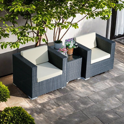 Celecia 2 - Person Patio Conversation Set with Cushions