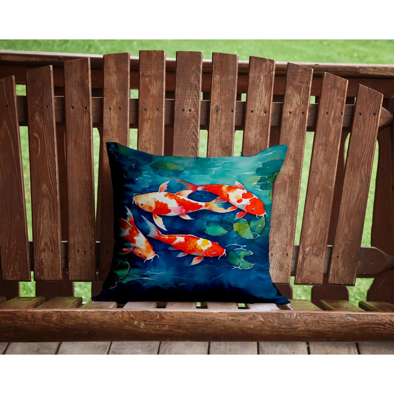Coussin décoratif intérieur / extérieur en polyester Nautical Collection, H 14 po x l 14 po
