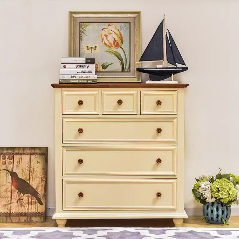 American Country Solid Wood Chest of Drawers