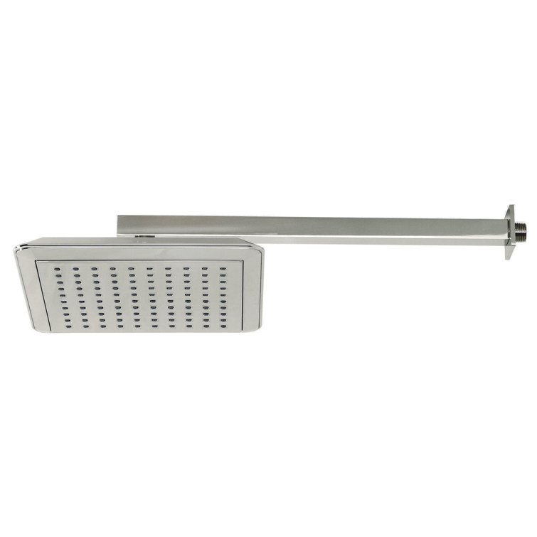 Kingston Brass Shower Scape 9-5/8-Inch Square Raindrop ABS Shower Head with 15-3/4-Inch Shower Arm