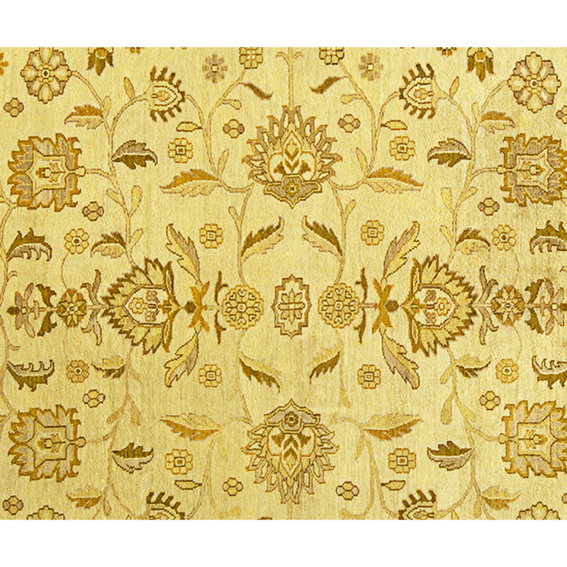 High-Quality Hand-Knotted Beige Area Rug