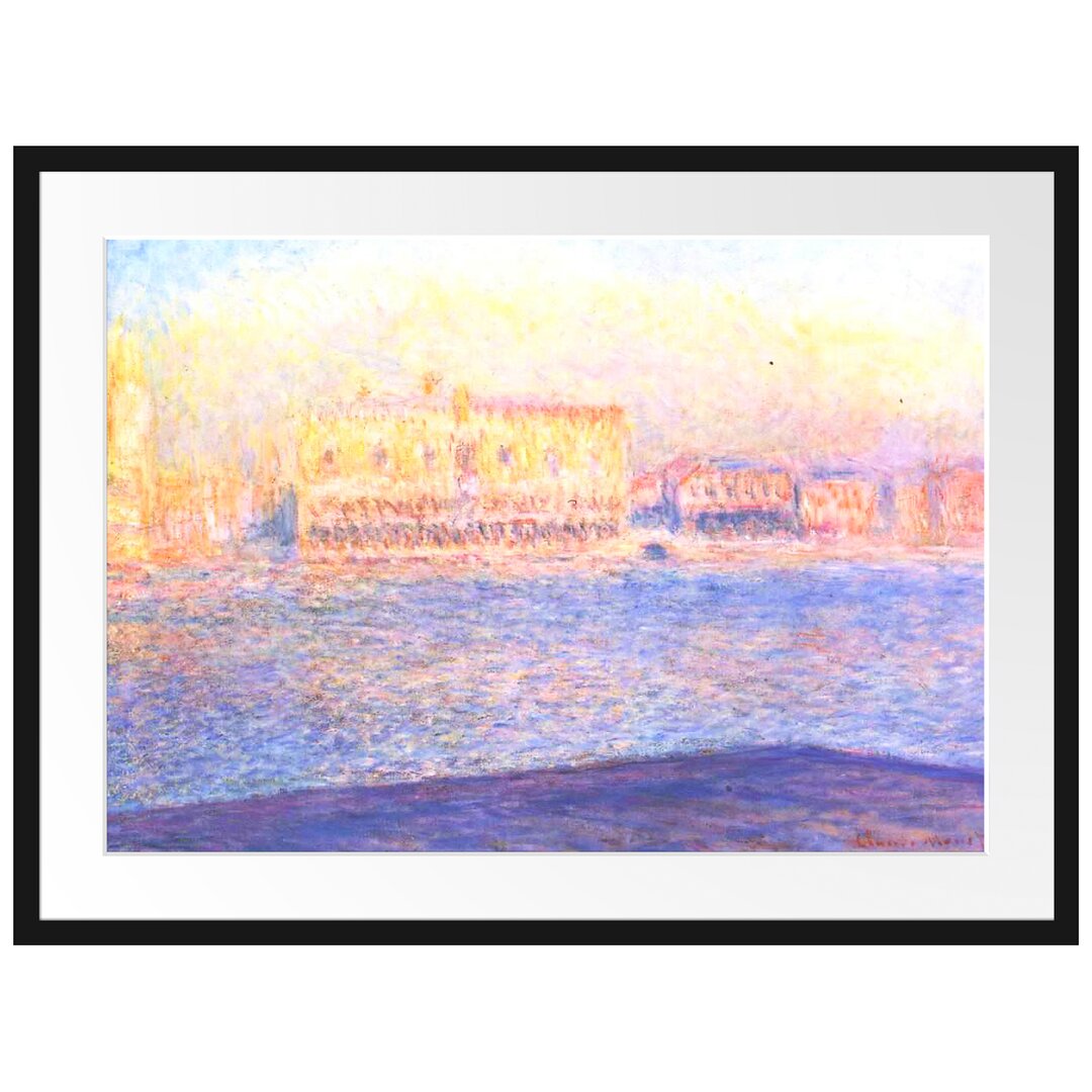 Gerahmter Kunstdruck View from Santa Maria Maggiore von Claude Monet