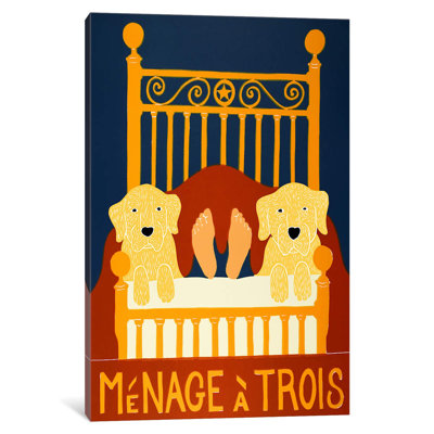 Menage II by Stephen Huneck - Wrapped Canvas Print
