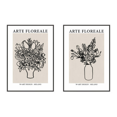 Arte Floreale 2-Piece Wall Art Set
