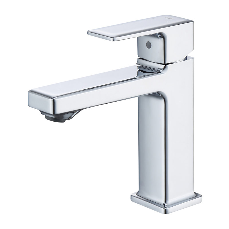 Robinet de douche à un trou - bec de 5,4 po, matériau de zinc moderne facile à installer pour meuble-lavabo, corrosion