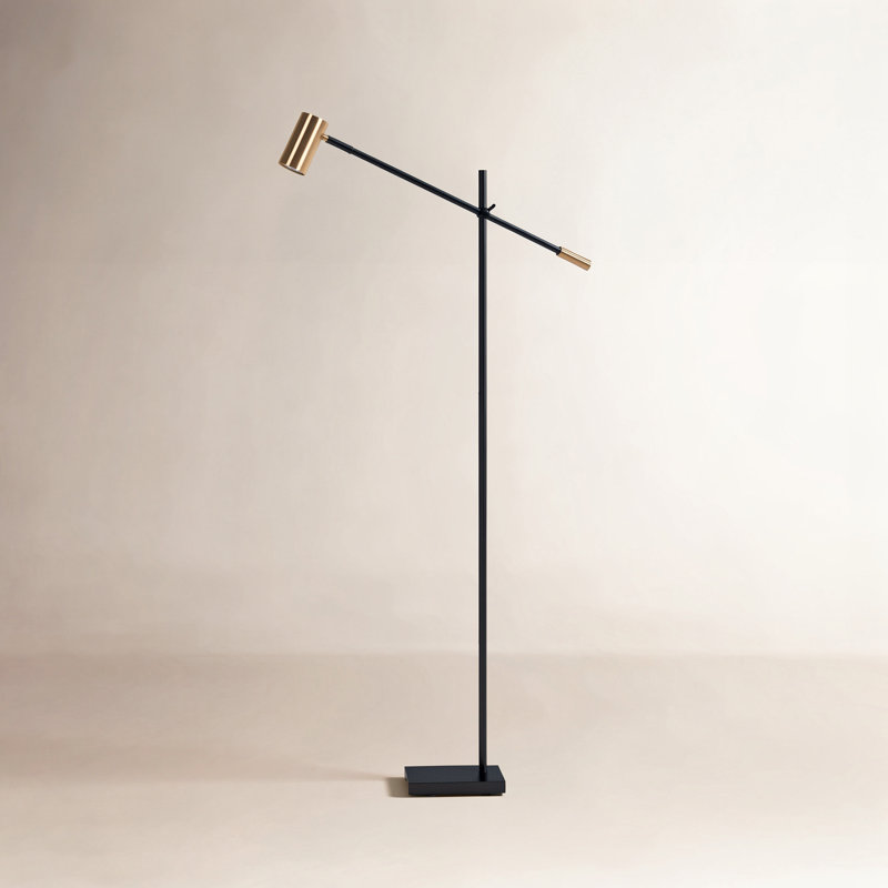Flemings 63'' LED Task Floor Lamp, Black