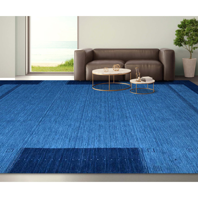 Area Rug in Blue, Rectangle 3'9" x 5'9"