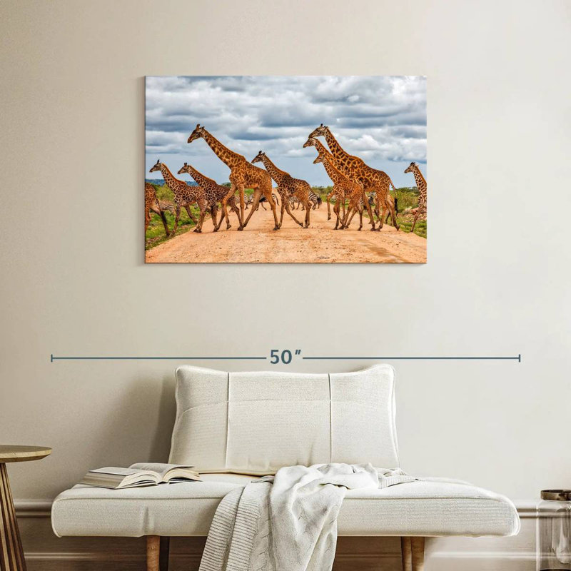 Girafes de Brampt, animaux de safari, H 24 po x l 36 po